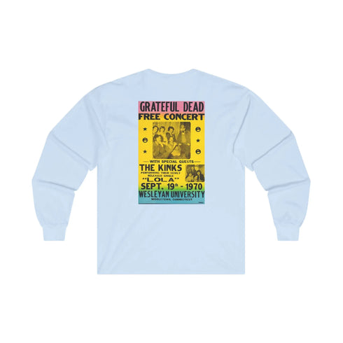 Wesleyan University Grateful Dead Ultra Cotton Long Sleeve Tee StealieShop